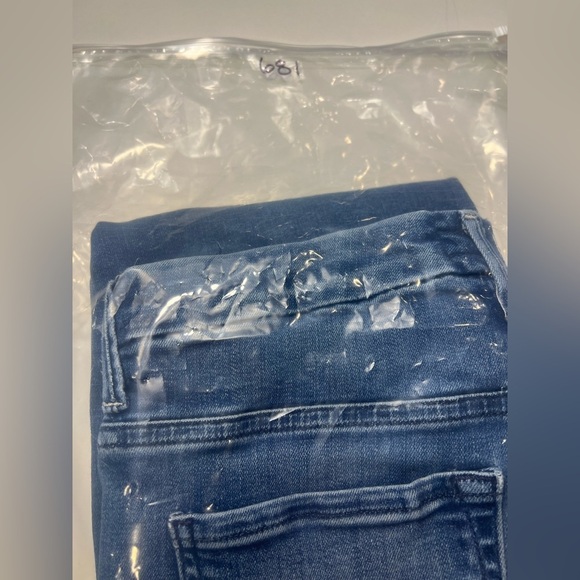 Mother Denim 29 high waisted looker ankle fray skinny Jeans stretch blue - Picture 15 of 15